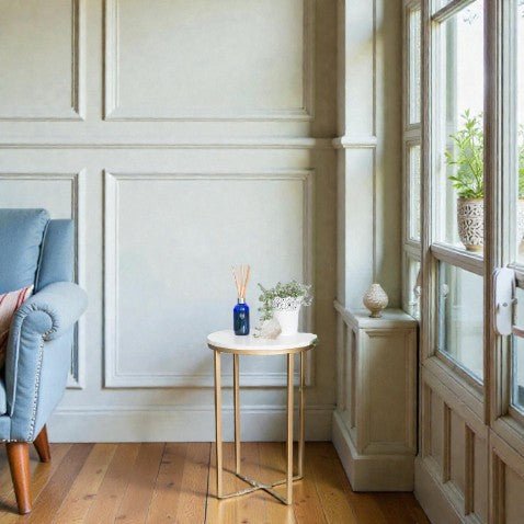 The Moonbeam Round End Side Table for Sofa