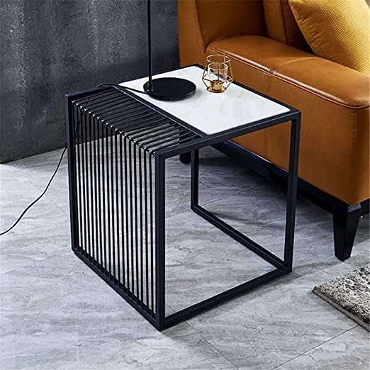 The Nordic Sleek Marble Side Table for Living Room