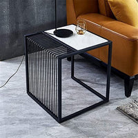 Thumbnail for The Nordic Sleek Marble Side Table for Living Room