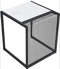 Thumbnail for The Nordic Sleek Marble Side Table for Living Room