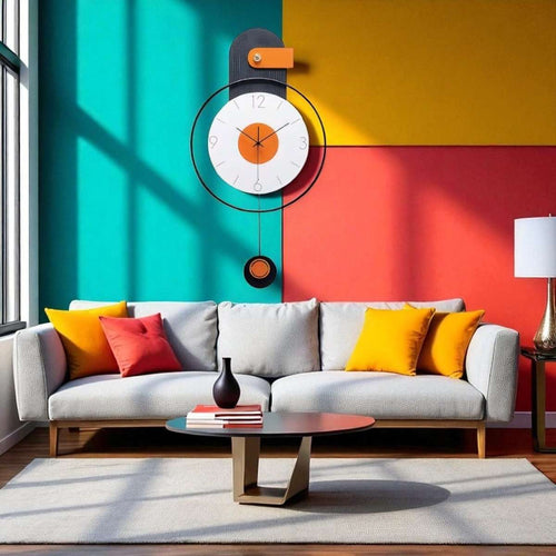 The Orbit Pendulum Clock (31 x 16 Inches)