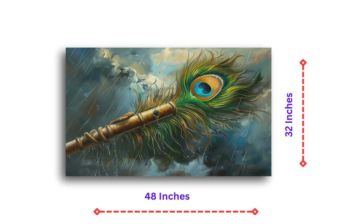 The Plume and Pipe Canvas Wall Painting (36 x 24 Inches)