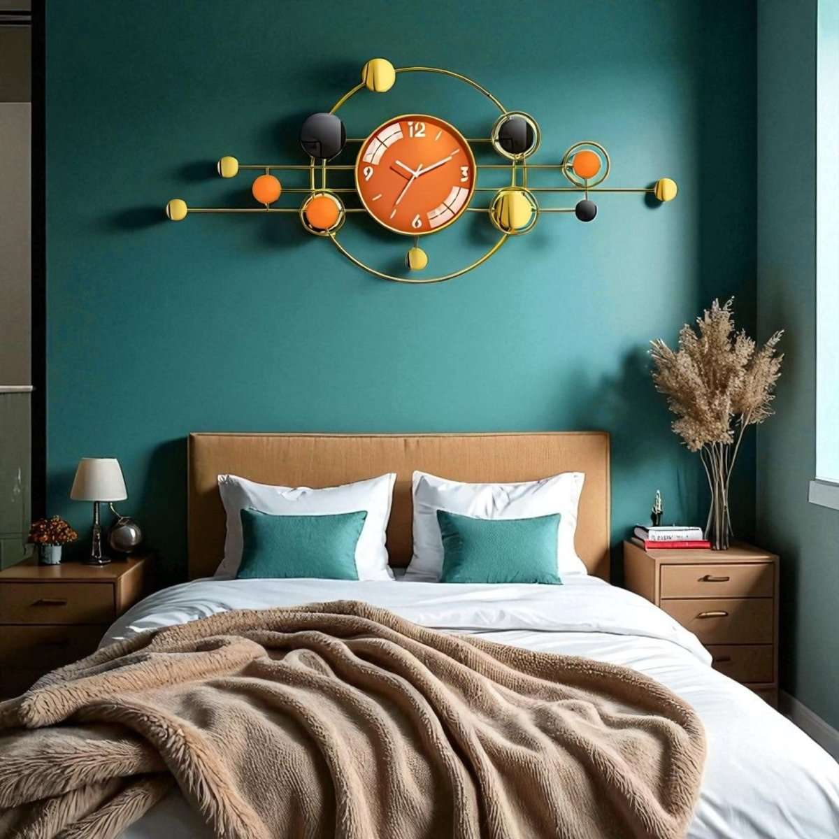 The Retro Atom Wall Clock (40 x 18 Inches)