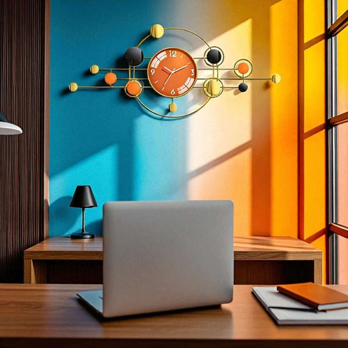 The Retro Atom Wall Clock (40 x 18 Inches)