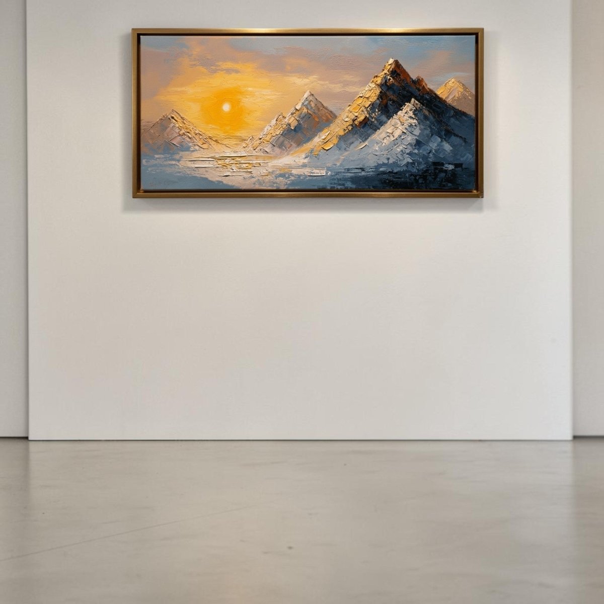 The Saffron Peak Glow (48 x 24 Inches)