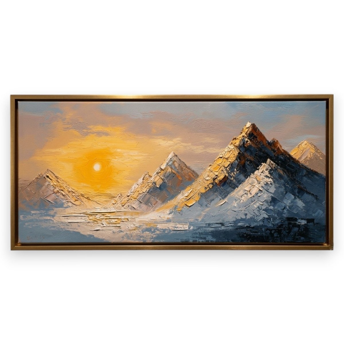 The Saffron Peak Glow (48 x 24 Inches)