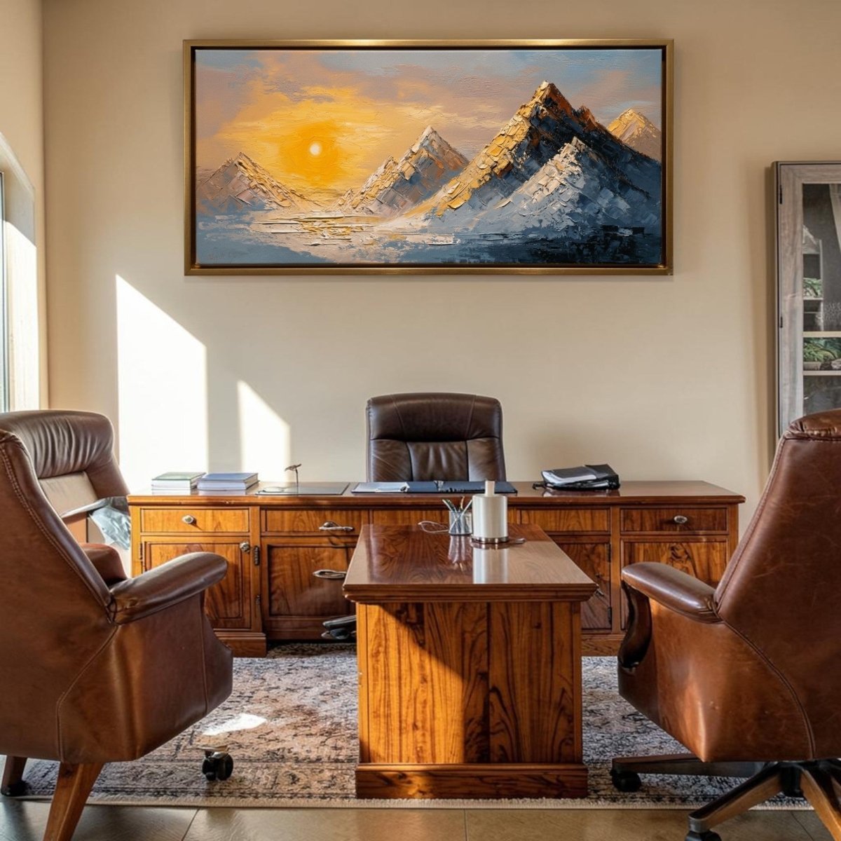The Saffron Peak Glow (48 x 24 Inches)