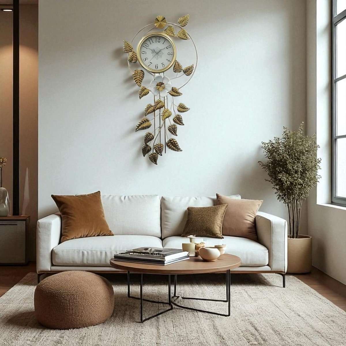 The Serene Botanist's Clock (39 x 20 Inches)