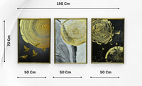 Thumbnail for The Shimmering Mosaic Crystal Glass Painting Set of 3 (150 x 70 Cm )