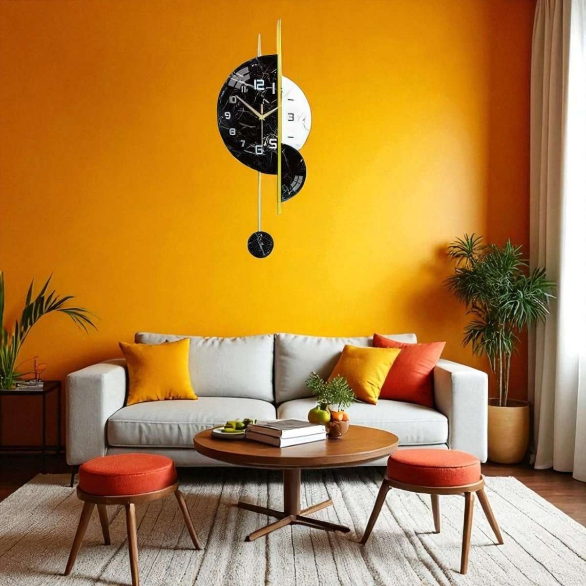 The Solstice Pendulum Clock (29.1 x 11.8 Inches)