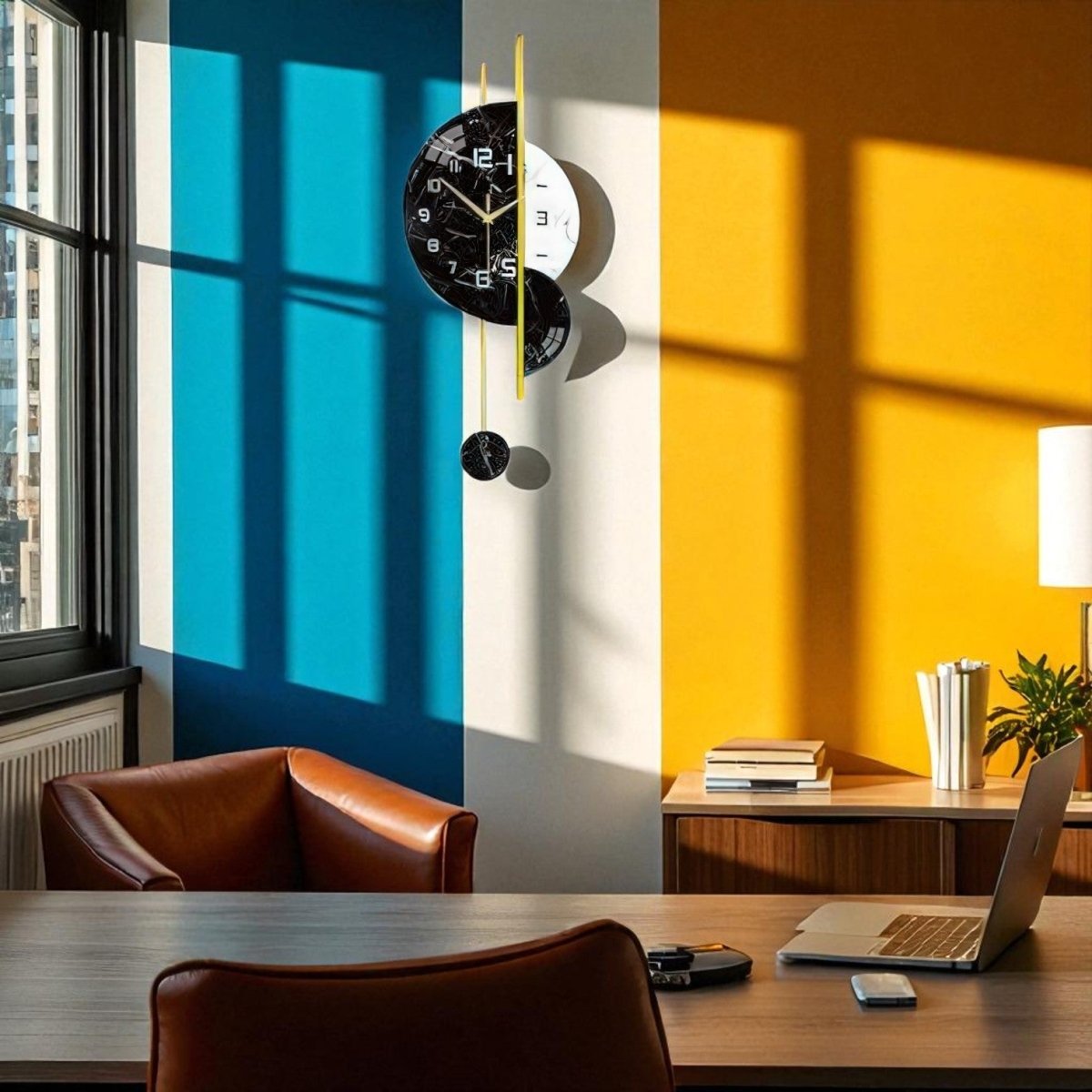 The Solstice Pendulum Clock (29.1 x 11.8 Inches)