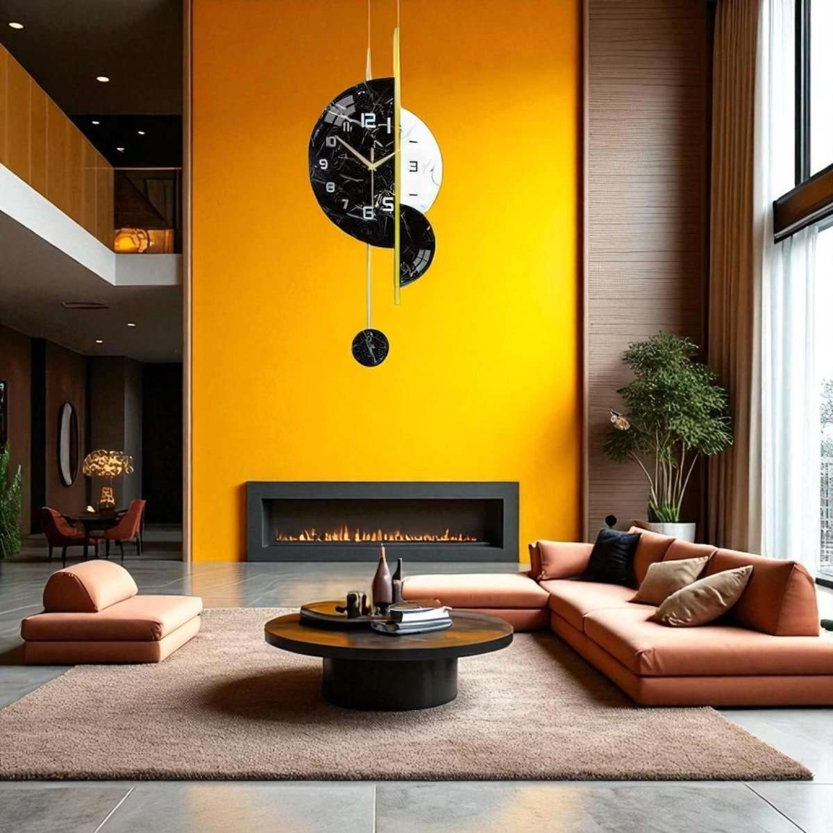 The Solstice Pendulum Clock (29.1 x 11.8 Inches)