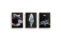 Thumbnail for The Song of the Whales Crystal Glass Painting Set of 3 (150 x 70 Cm)