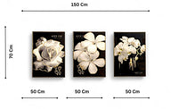 Thumbnail for The Stellar Silhouette Crystal Glass Painting Set of 3 (150 x 70 Cm)