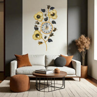 Thumbnail for The Sun petal Wall Clock (19 x 35 Inches)