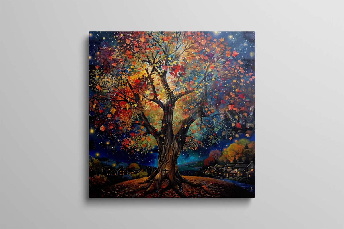 The Sunward Stretch Canvas Wall Art (36 x 36 Inches)