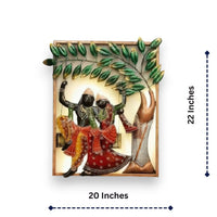 Thumbnail for The Swing of Love: Radha Krishna Framed (19.5 x 23 Inches)