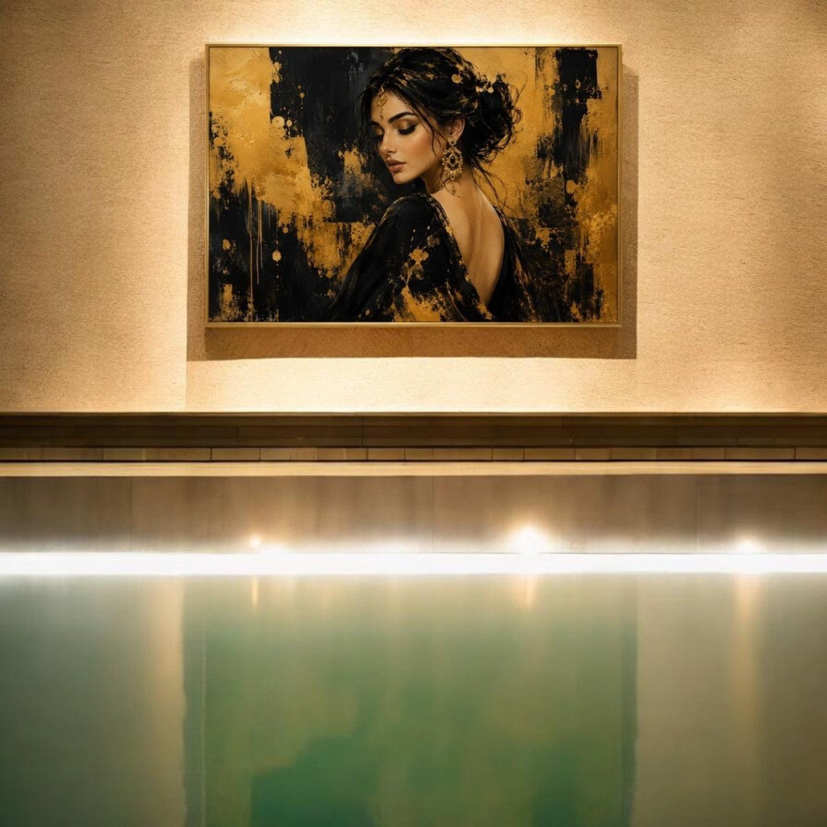 The Unbound Grace – Women Freedom Canvas Painting (36 x 24 Inches)