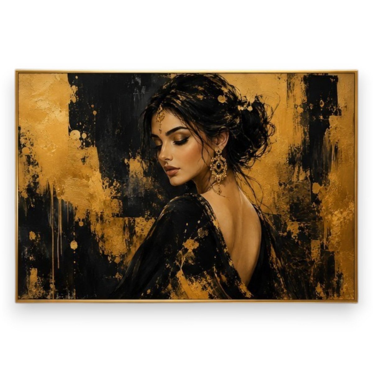 The Unbound Grace – Women Freedom Canvas Painting (36 x 24 Inches)