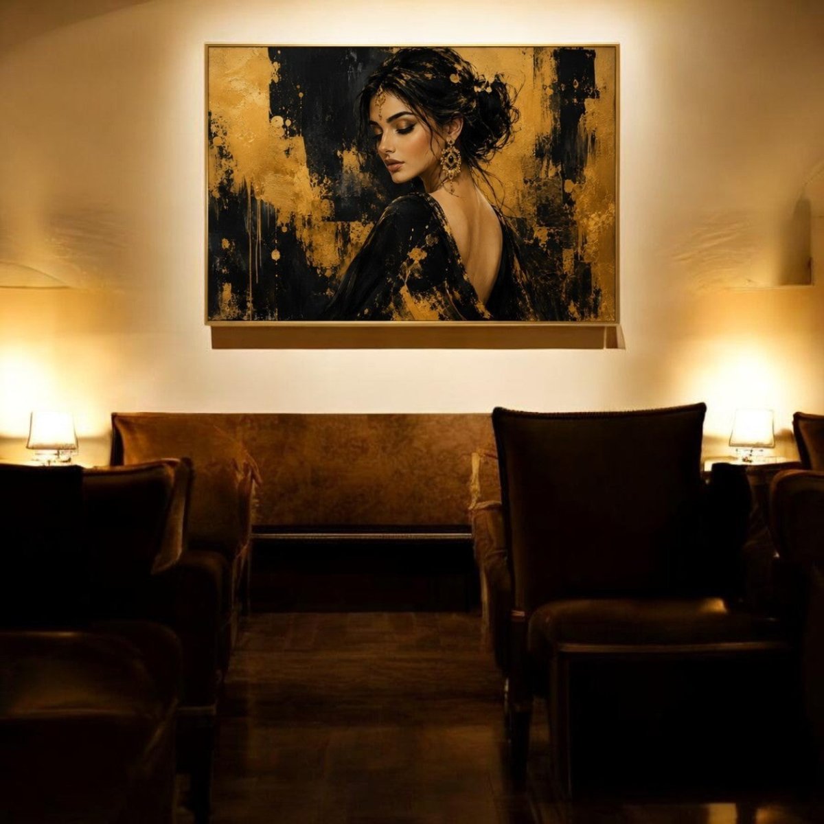 The Unbound Grace – Women Freedom Canvas Painting (36 x 24 Inches)