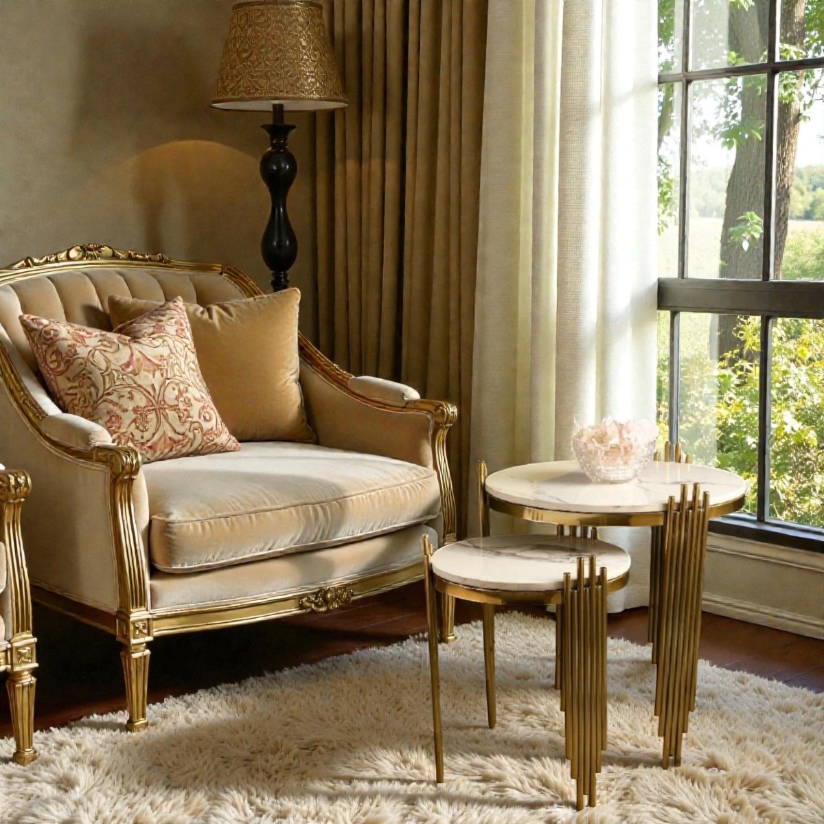 The Versailles Nesting End Table (Set Of 2)