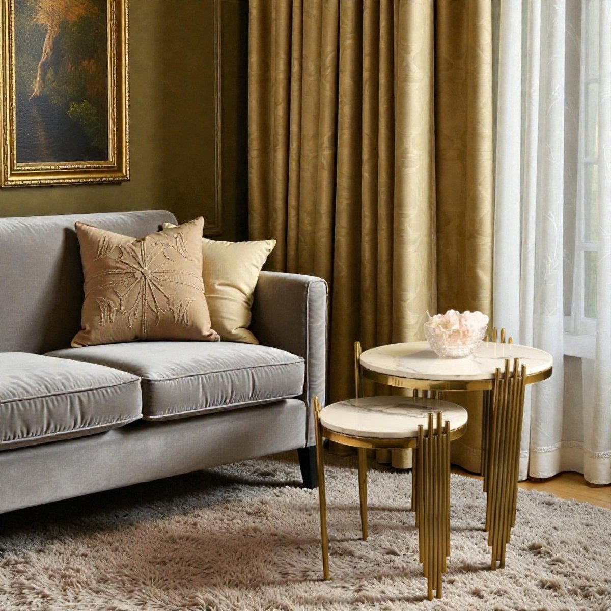 The Versailles Nesting End Table (Set Of 2)