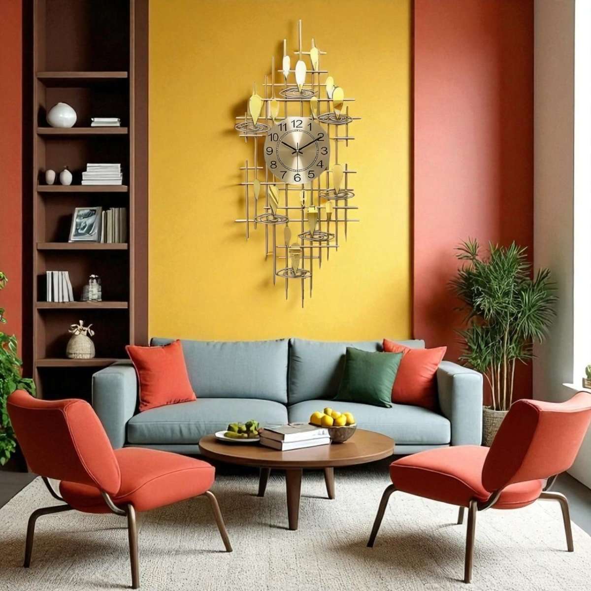 The Whispering Reeds Zen Wall Clock (35.8 x 16.5 Inches)