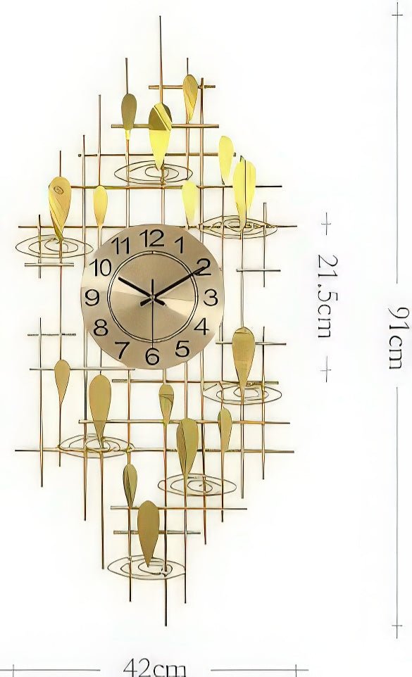 The Whispering Reeds Zen Wall Clock (35.8 x 16.5 Inches)
