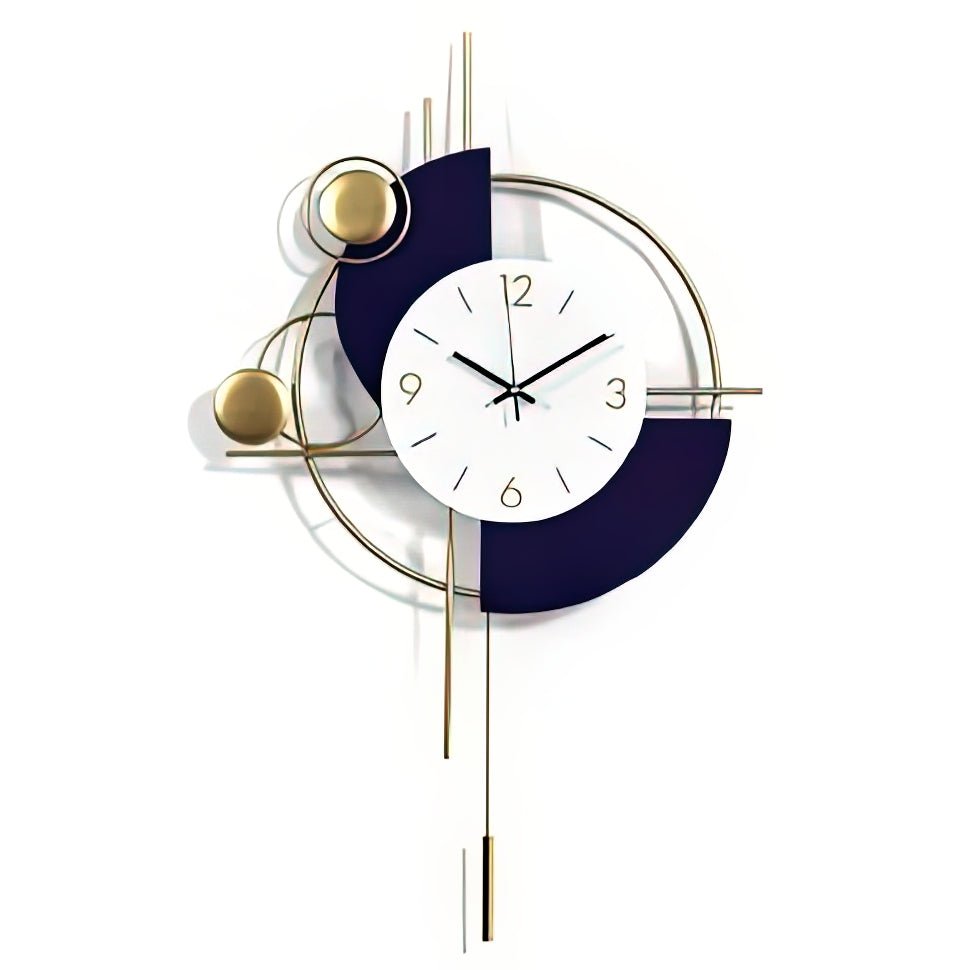 Two - Tone Harmony Sculptural Clock (31 x 19 Inches)