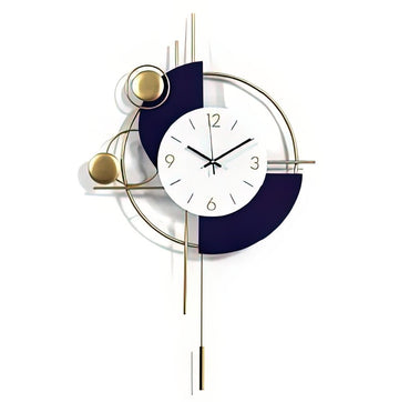 Two - Tone Harmony Sculptural Clock (31 x 19 Inches)
