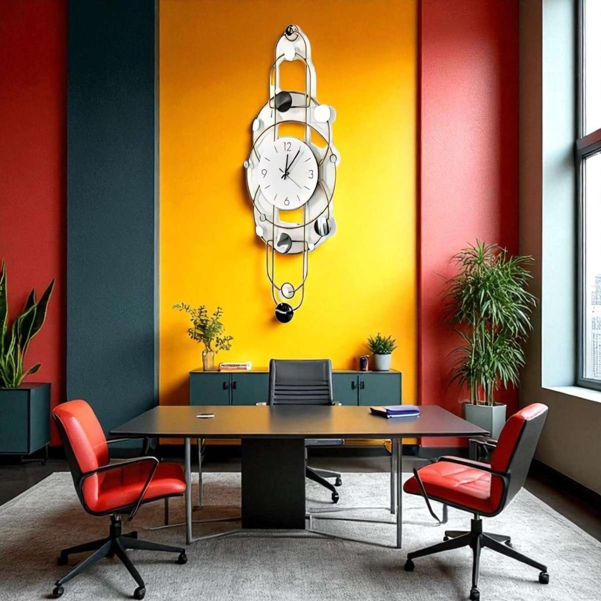 Urban Luxe Statement Clock (37 x 14 Inches)