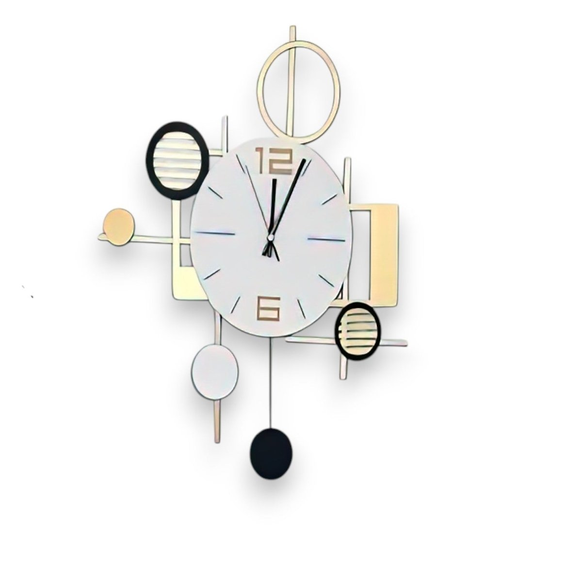 Urban Sync:Contemporary Wall Clock (19 x 15 Inches)