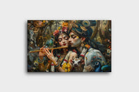 Thumbnail for Venu Gopala and Radha: Melody of Devotion (36 x 24 Inches)
