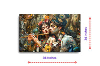 Thumbnail for Venu Gopala and Radha: Melody of Devotion (36 x 24 Inches)