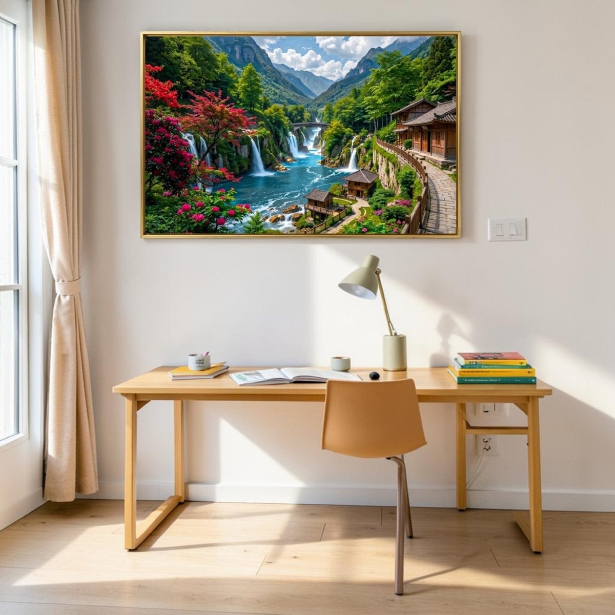 Waterfall: Petals and Plunge: The Hidden Valley (36 x 24 Inches)