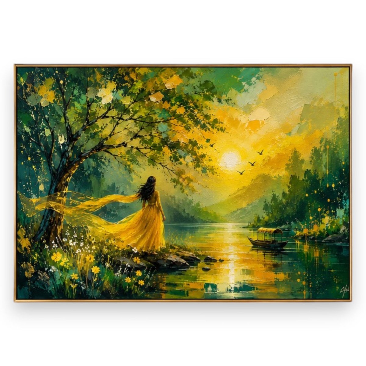 Where the Breeze Catches Gold (36 x 24 Inches)