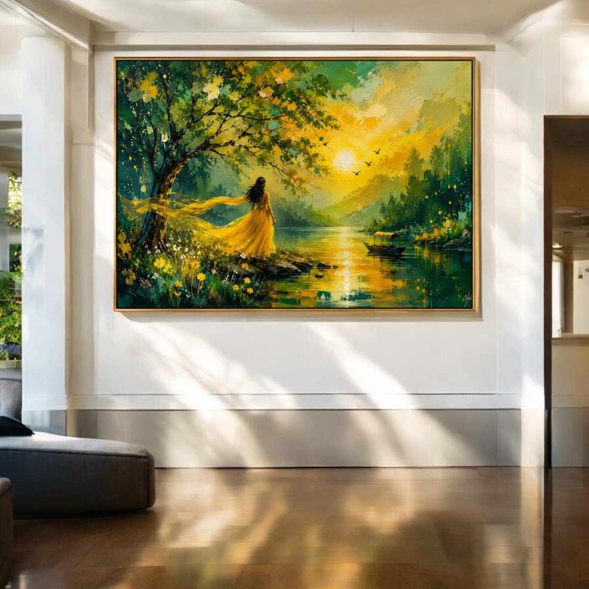 Where the Breeze Catches Gold (36 x 24 Inches)