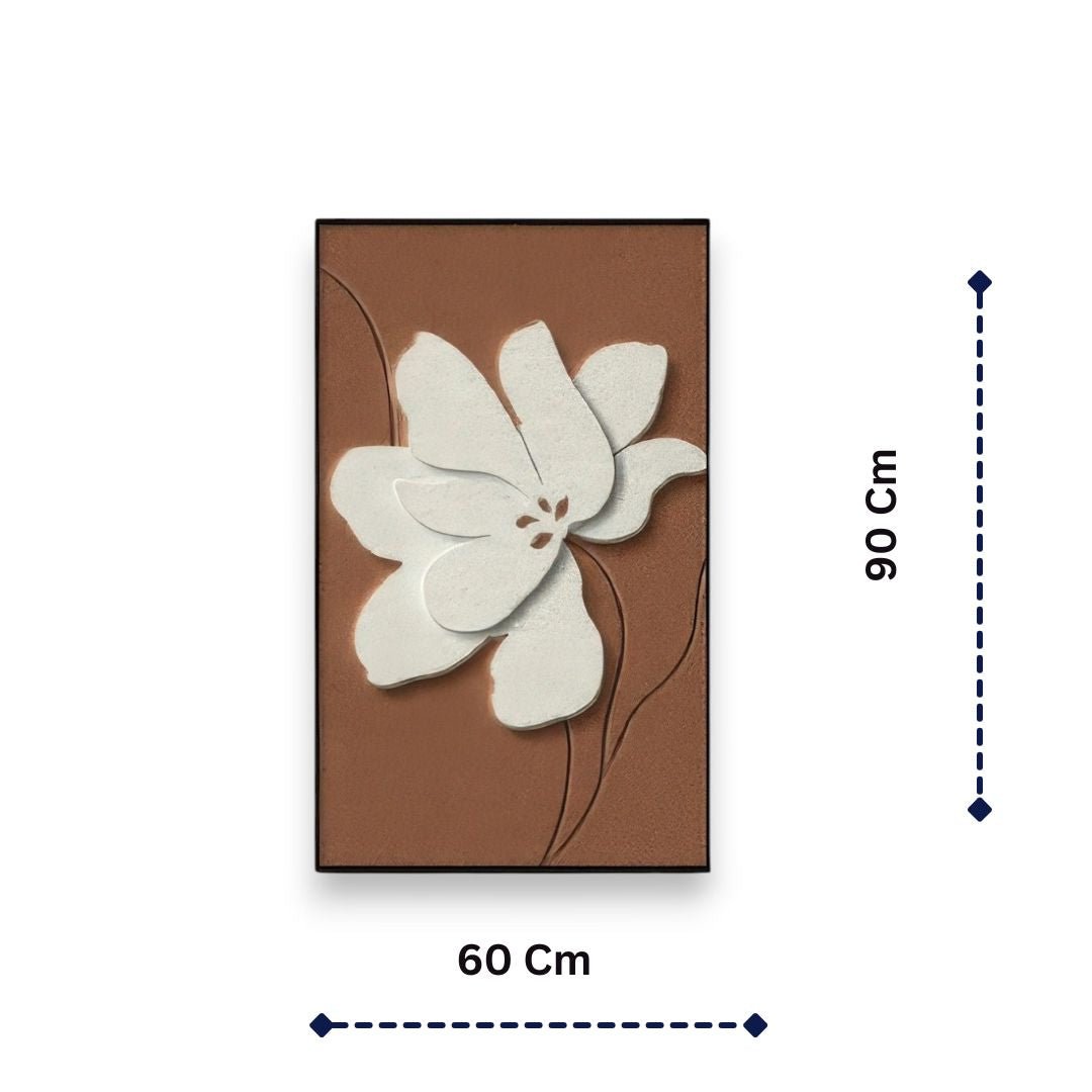 Whisper White Flora Wall Decor (40 x 60 CM)
