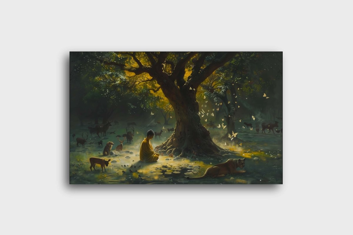 Wild Sanctuary, Glimmering Grace Canvas Wall Art (36 x 24 Inches)