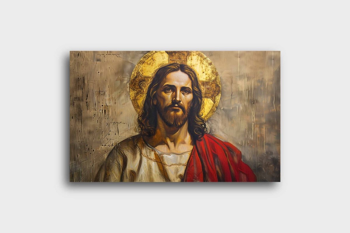 Yeshua: Beneath The Cross Canvas Wall Painting (36 x 24 Inches)