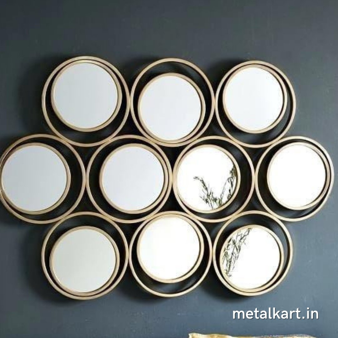 10 circular mirrors (36 x 25 Inches)