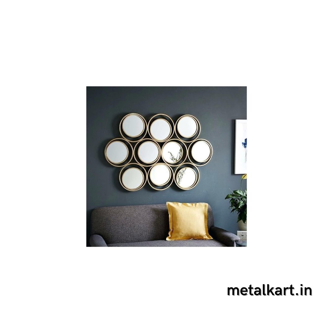 10 circular mirrors (36 x 25 Inches)