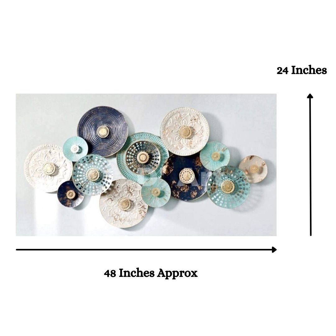 13 Big Iron Wheels Metal wall art (48 x 24 Inches)