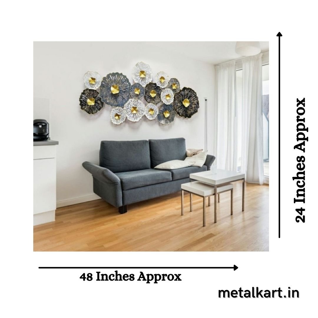 14 Giant Etching designed Abstract wall art plates (60 x 27 Inches)