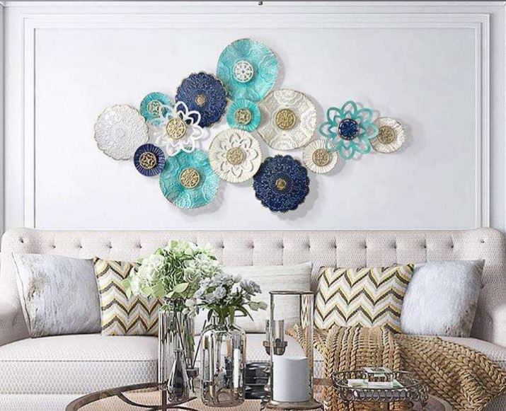 14 Nautical Circles Metallic Wall Art (48 x 24 Inches)