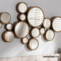 Thumbnail for 15 Metallic circles Wall Mirror (48 x 32 Inches)
