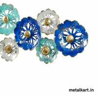Thumbnail for Metallic Blooming Blue Thematic Plates (40 x 20 Inches)