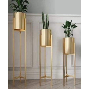3 Planters set with stand (36, 30, 24 Inches)