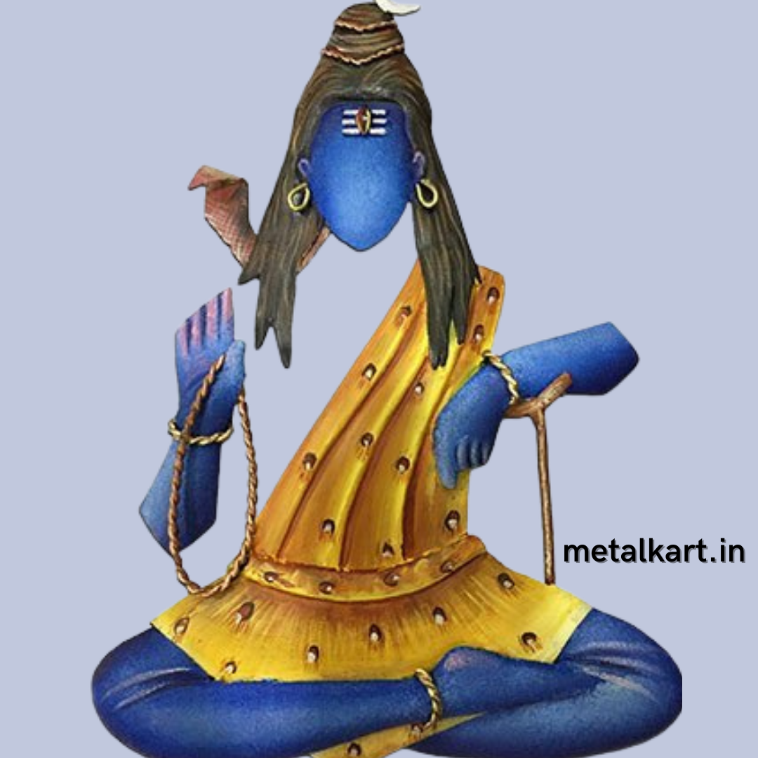 Har Har Shambhu Metallic Wall Art (24 x 20 Inches)