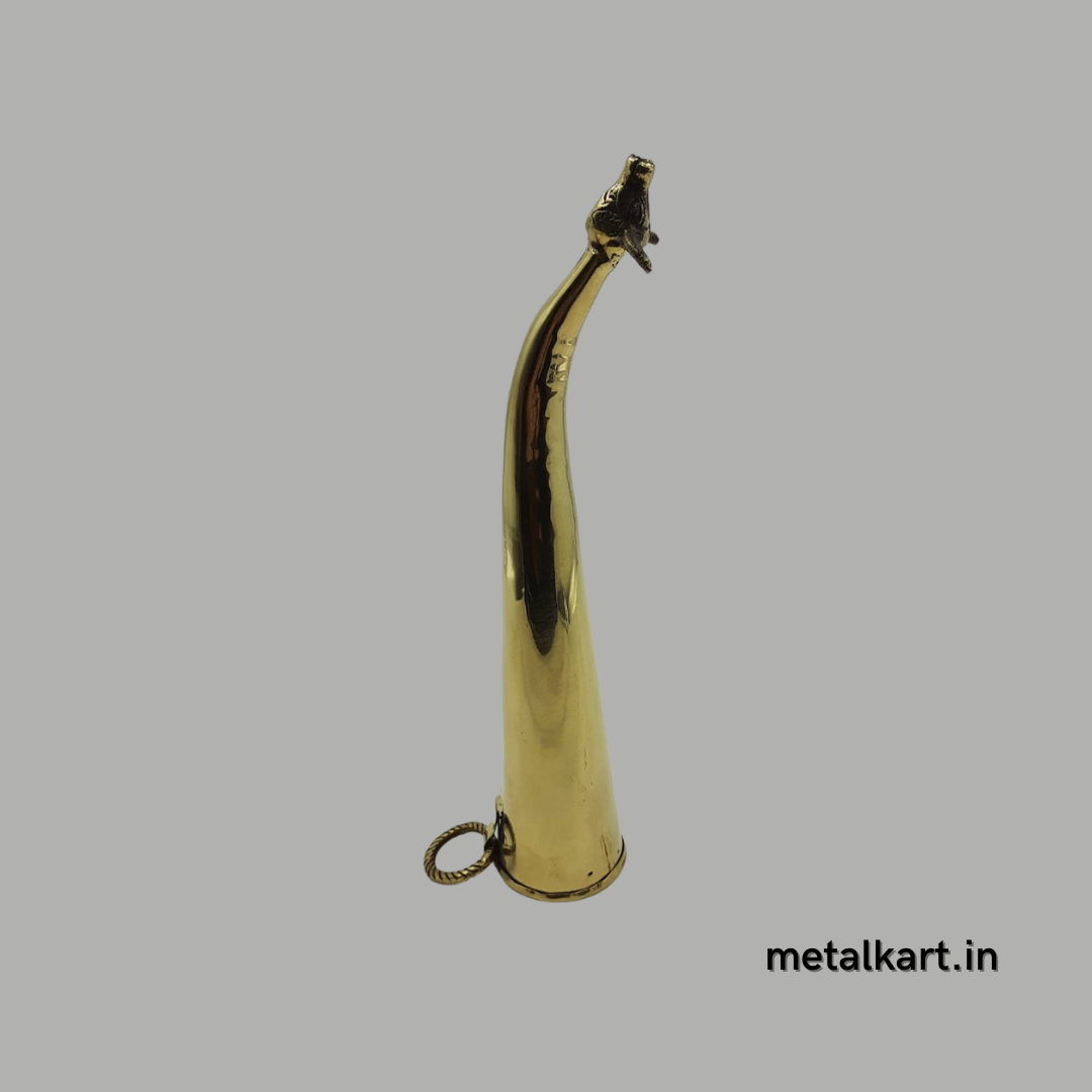 Brass Gaumukhi Shringi large for Abhishek - Punam Metalcrafts